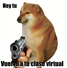 clase virtual - meme