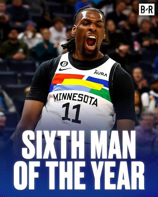 Naz Reid named 2024 NBA Sixth Man of the Year - meme