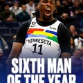 Naz Reid named 2024 NBA Sixth Man of the Year