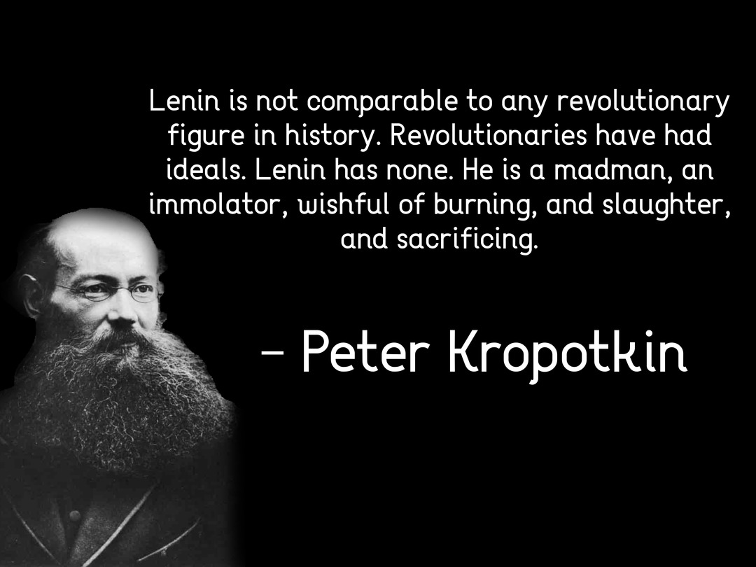 Kropotkin on Lenin - meme