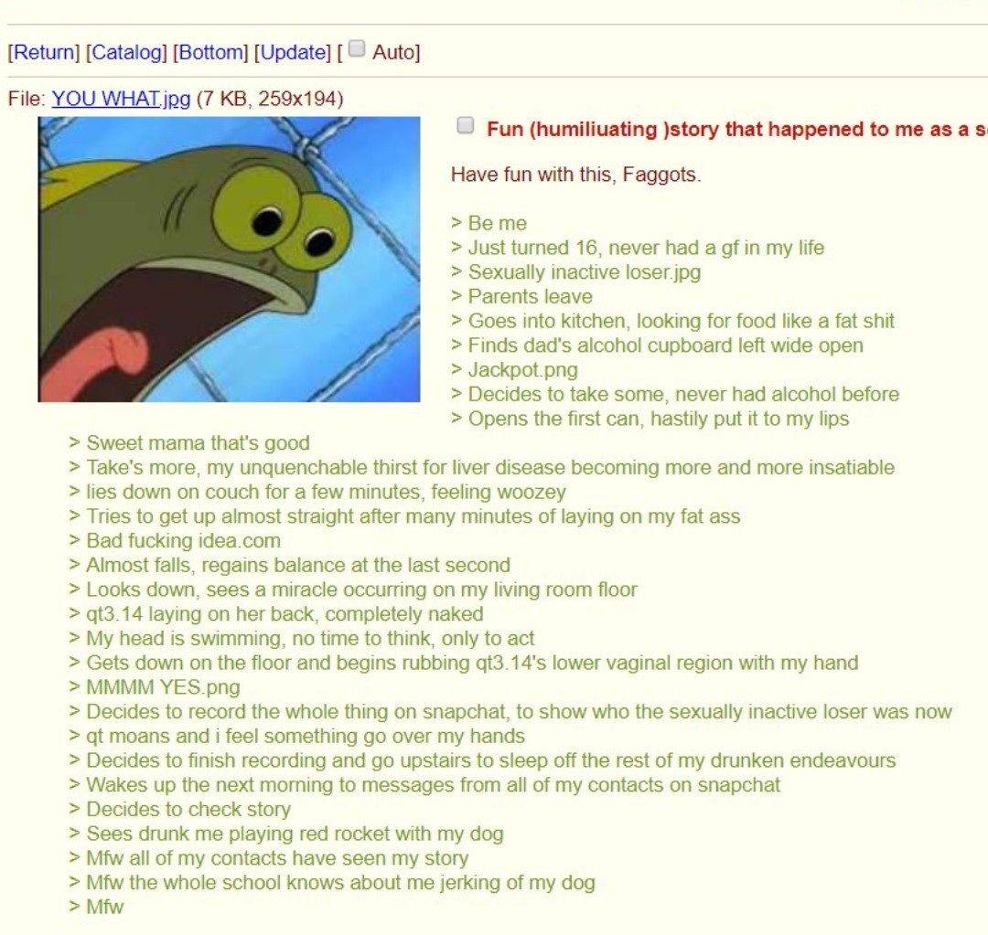 We seem to be lacking in greentext memes. Have this, on me