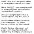 Everyone wants a say, Nike gets the pay