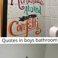 Frases em banheiros femininos vs banheiros masculinos
