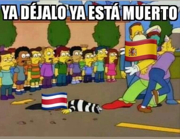 España 7 Costa Rica 0 - meme