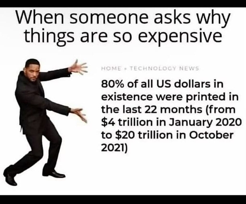 Inflation monster - meme