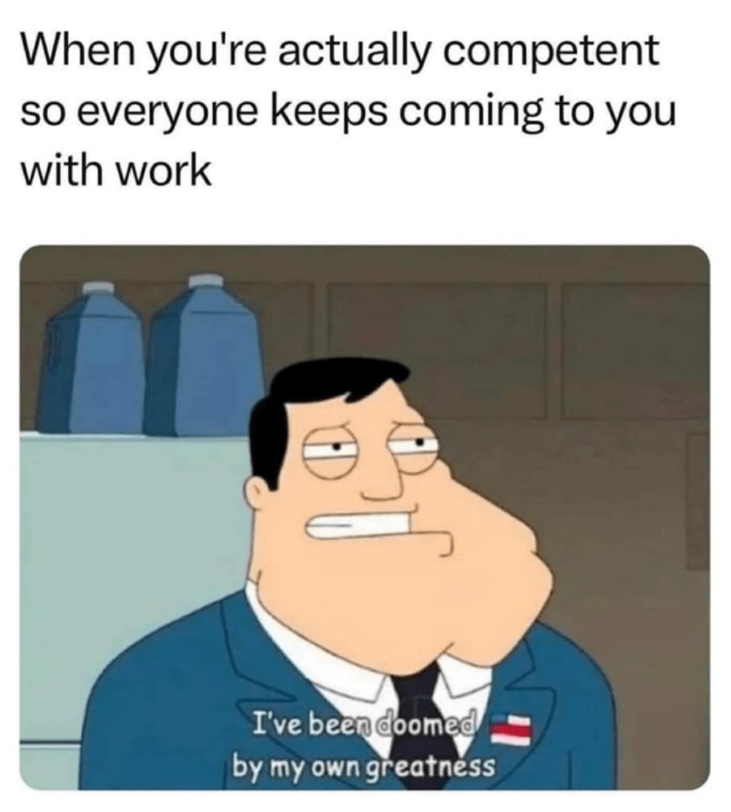 Doomed by success - meme
