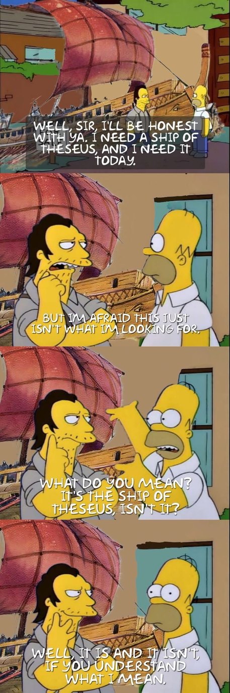 title needs a ship of Theseus - meme