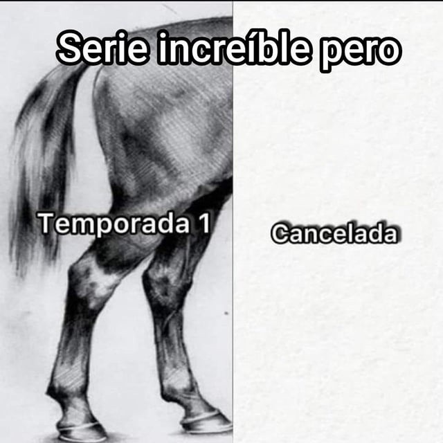 serie increíble pero cancelada en la primera temporada clásico - meme