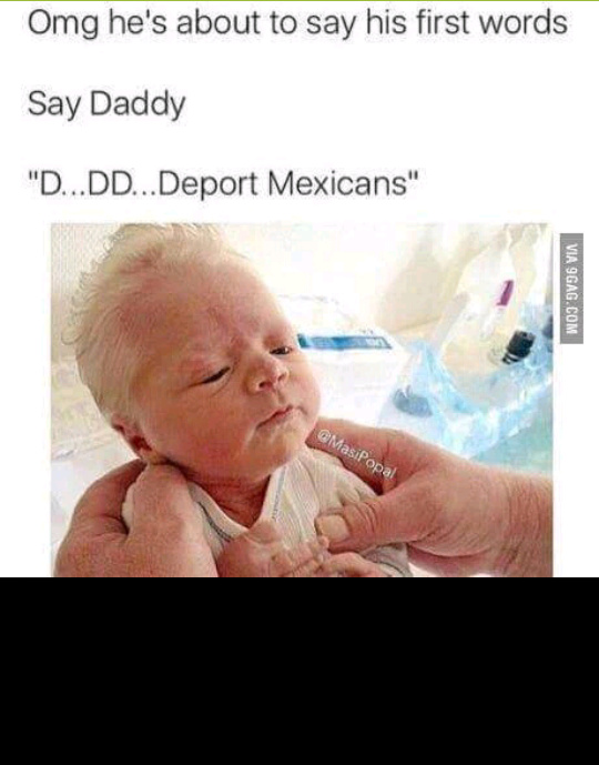 Donald Trump as a baby - meme