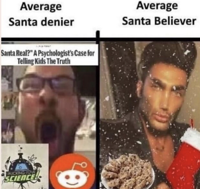 fax, Santa believers unite - meme