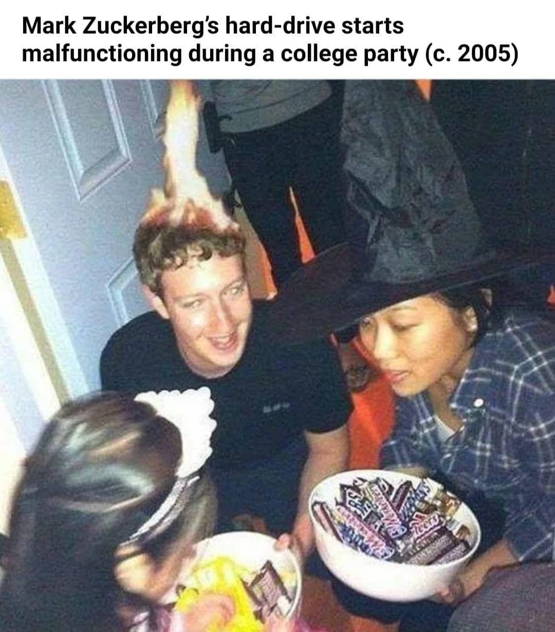 Suckerberg on Halloween - meme