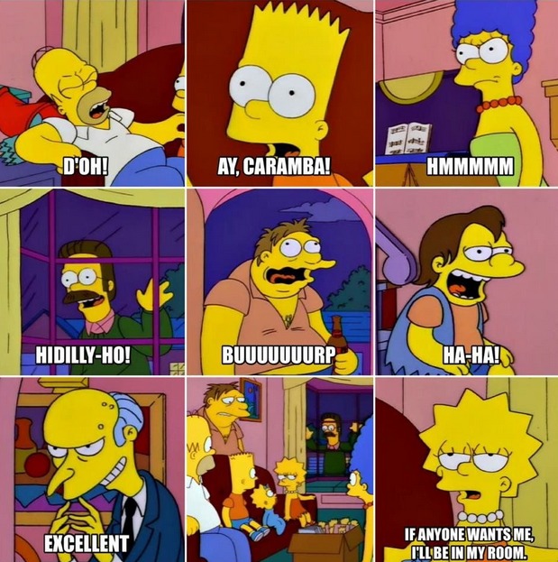 funny simpsons memes