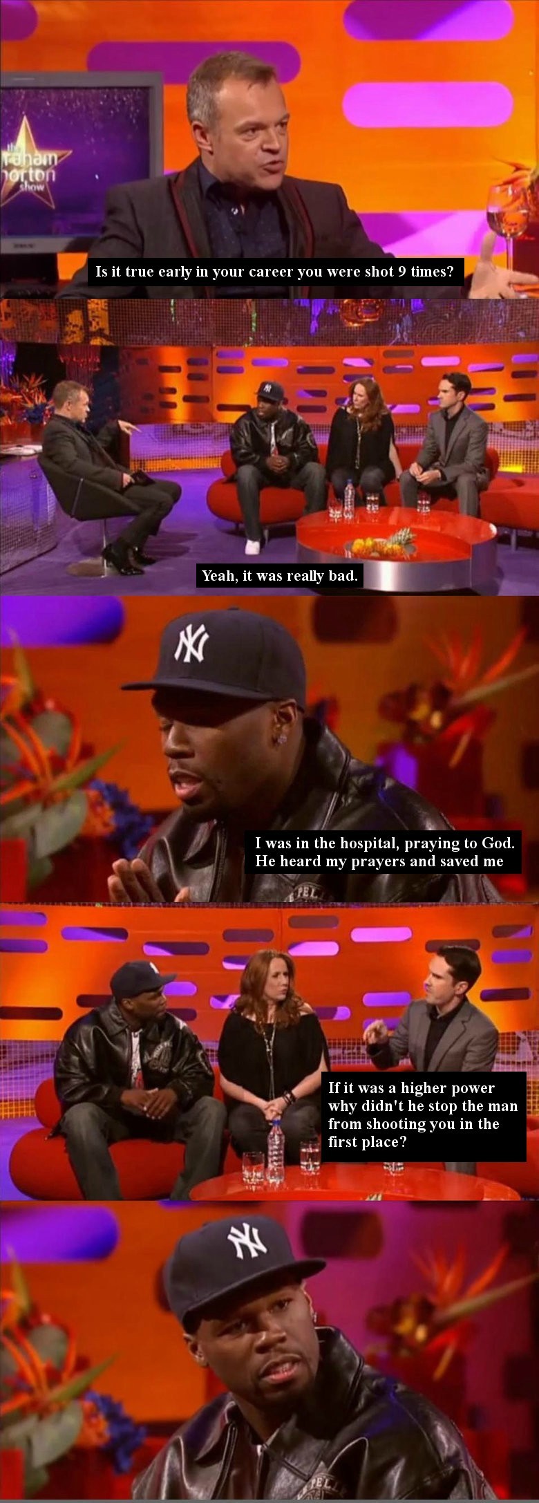 50 Cent and Jimmy Carr - meme