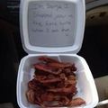 I want bacon sorry
