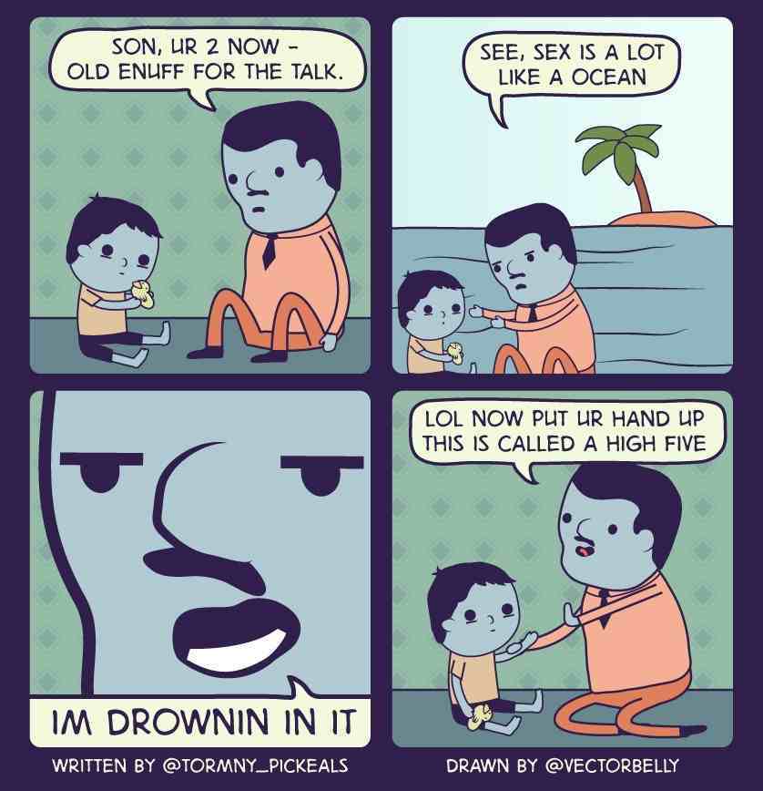 drowning in it - meme