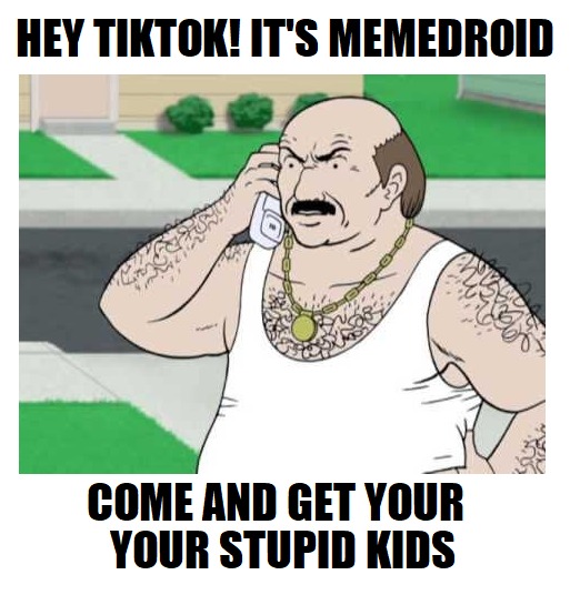 Memedroid upset with Tiktok videos