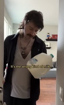 My dad after coming finally coming home with the milk - meme