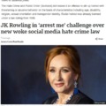 JK Rowling arrest me meme news