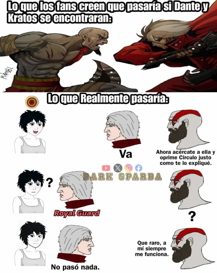Dante >>>> Kratos - meme