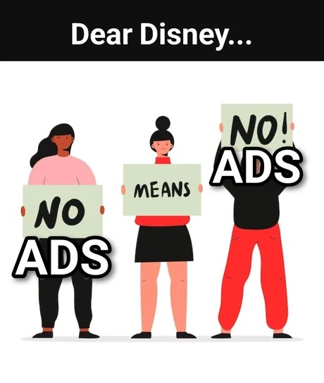 Disney+ ads meme