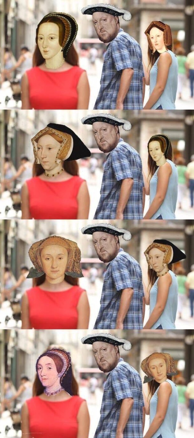 Henry and his wifes - meme