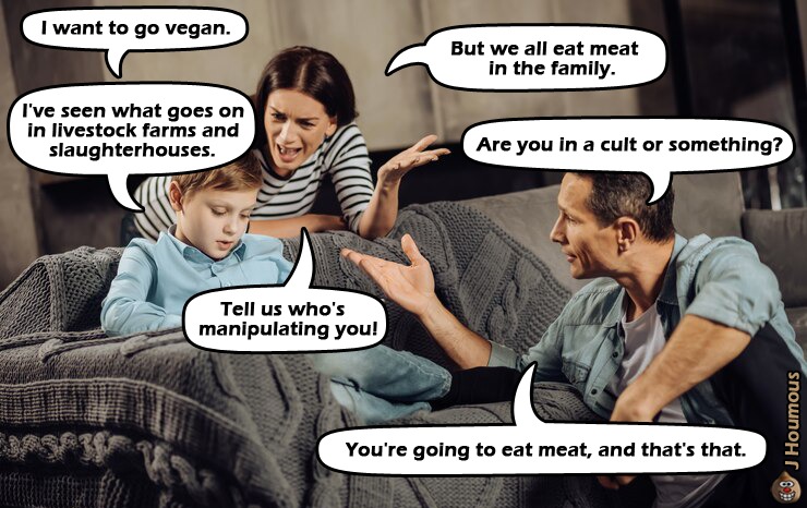 Vegan cult - meme