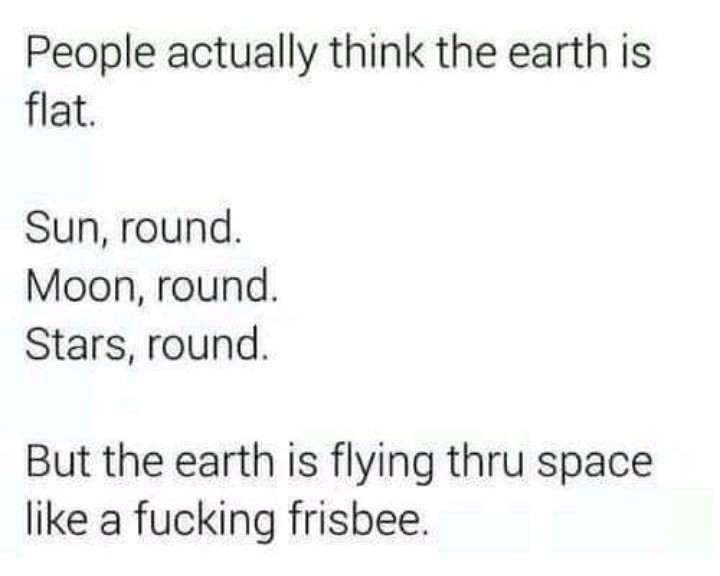 Flat earth - meme