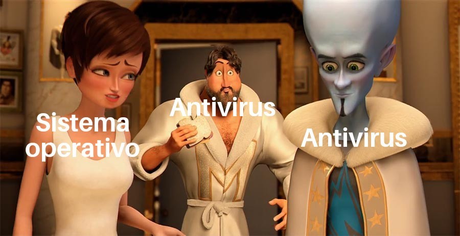 El buen antivirus - meme