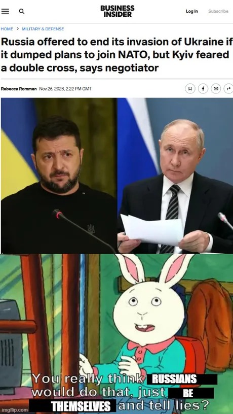 Update on the Russia vs Ukraine war - meme