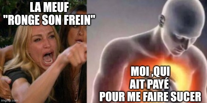 ronger son frein ... expression... humour svp - meme