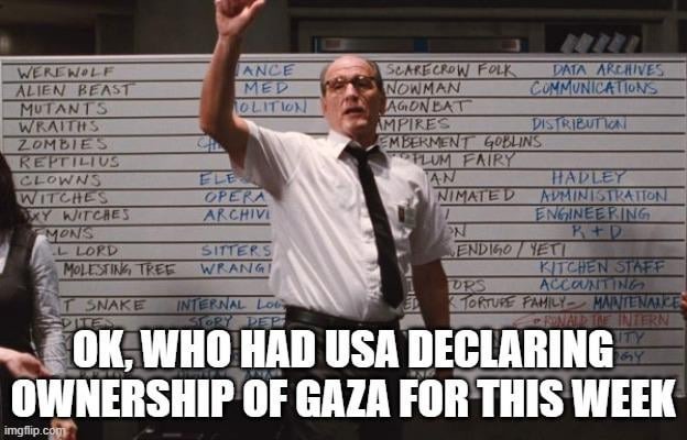 US now owns Gaza strip - meme