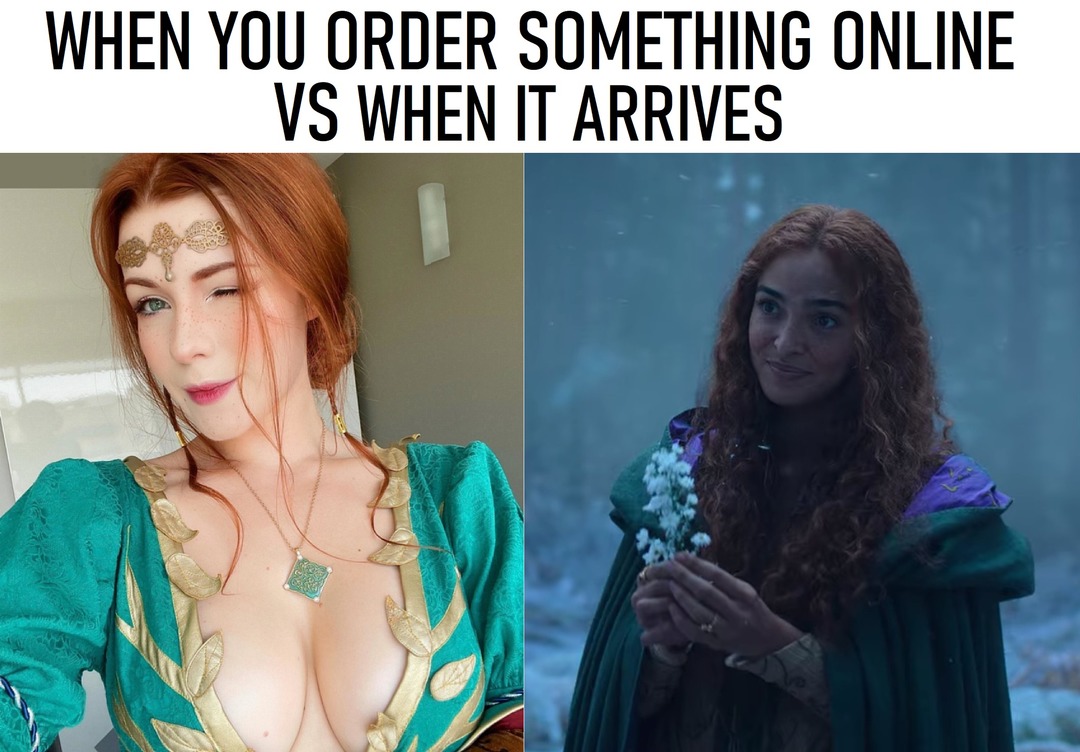 When you order something online vs when it arrives - meme