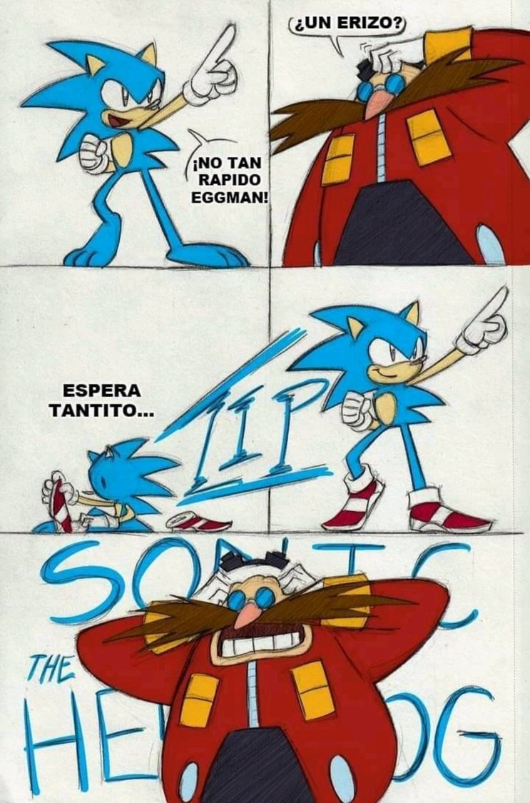 Fans de Sonic cuando ven a un hombre desnudo - meme