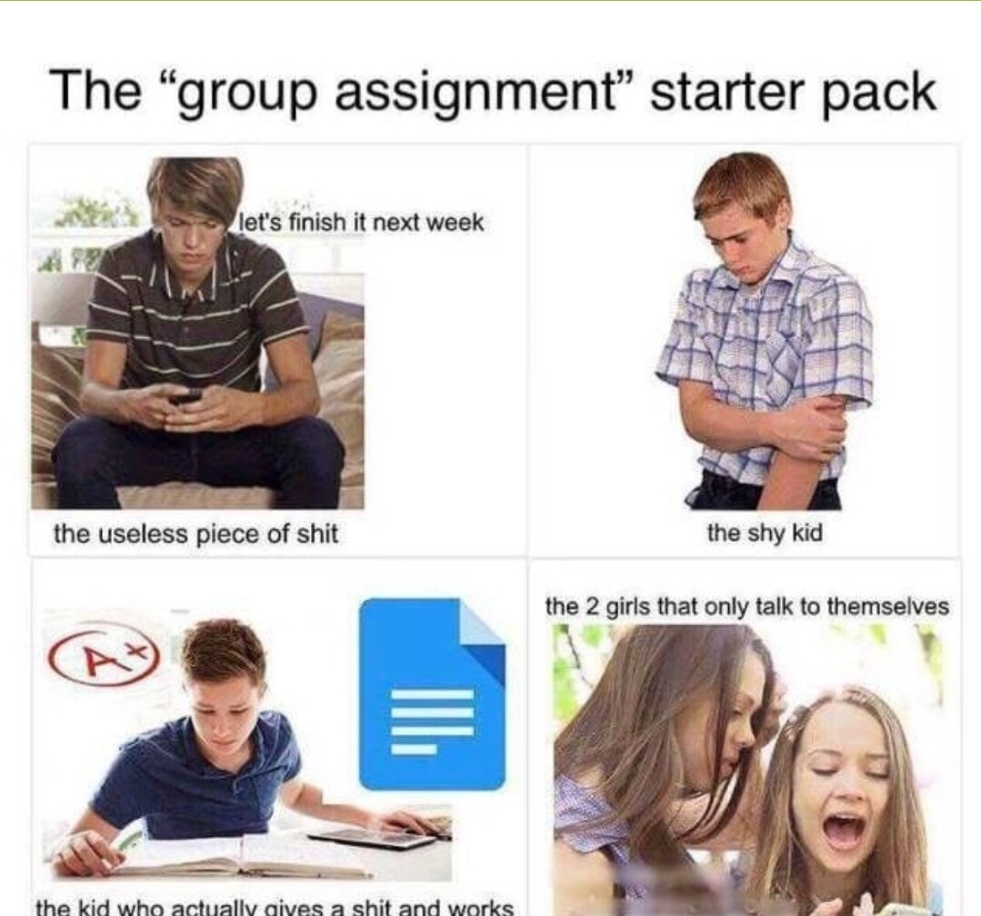 Group assignments - meme