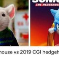 1999 CGI mouse vs 2019 CGI hedgehog