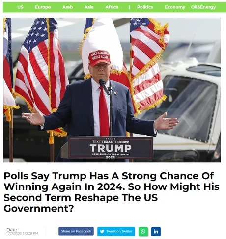 Trump has a strong chance of winning again in 2024 - meme