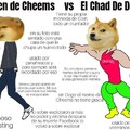 LEAN EL TÍTULO!!!! Hice dos memes de sobre esto uno en donde Cheems es el Chad y el otro dónde Doge es el Chad, que para que el meme funcionen completo,podrían aceptarlo porfa