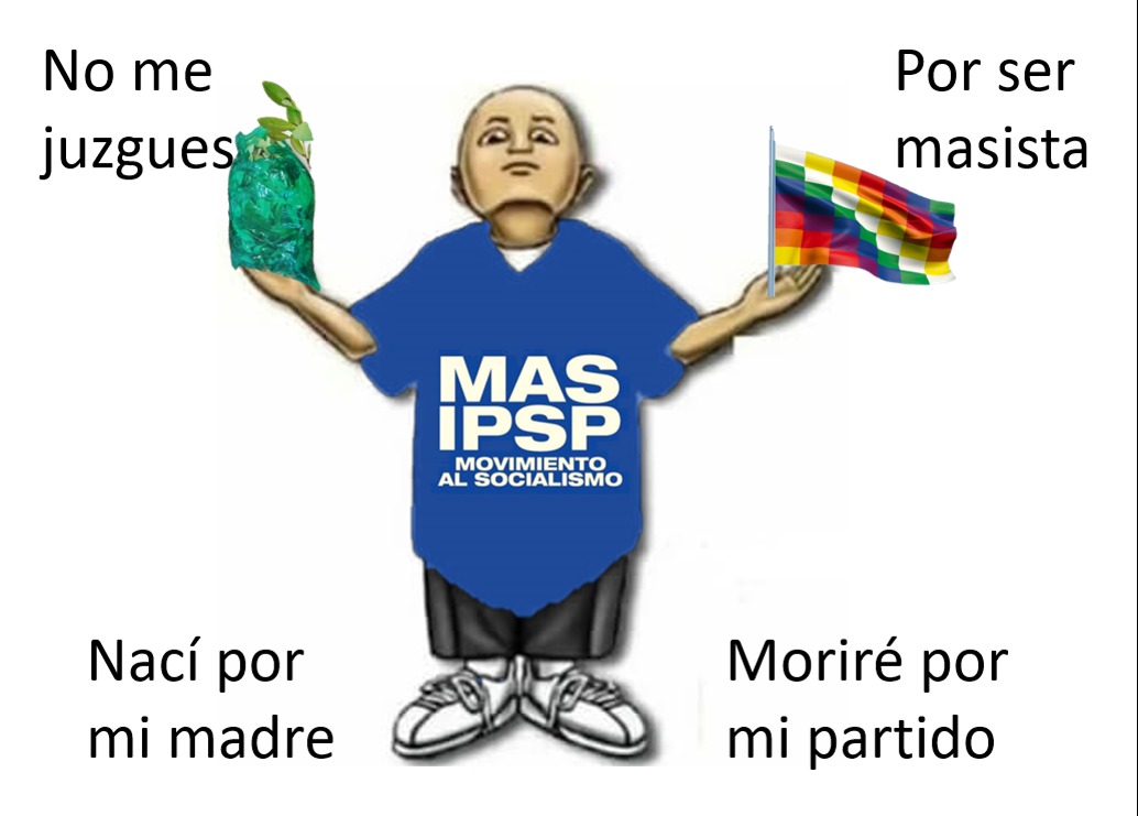 para los que no saben el mas es un partido politico de bolivia - meme