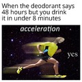 Acceleration. Yes