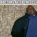 Eye doctors after the eclipse