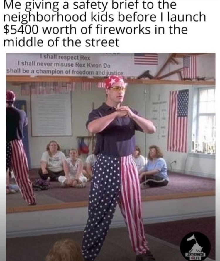 You think anyone wants to get round house kicked while I’m wearing these bad boys? - meme