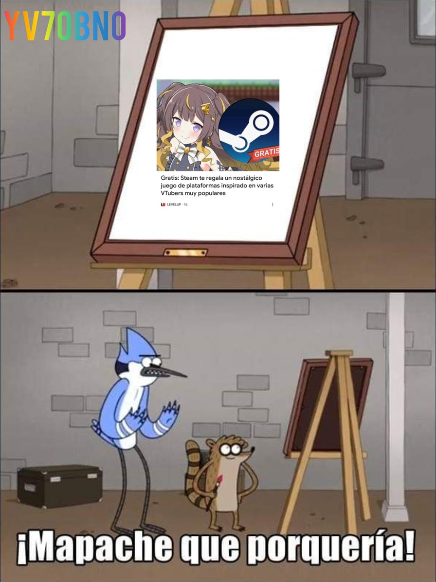 Mapache que porquería - meme