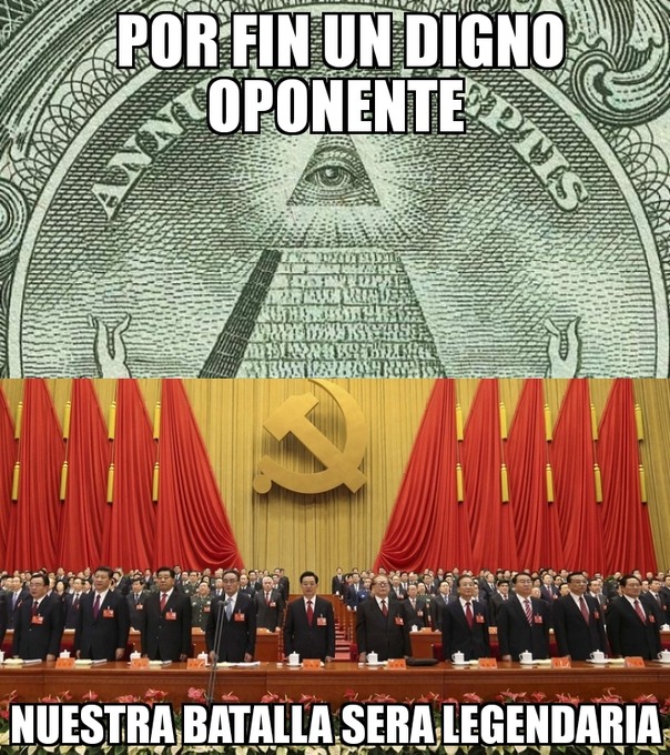 EL PARTIDO COMUNISTA CHINO VS LOS ILUMINATIS - meme