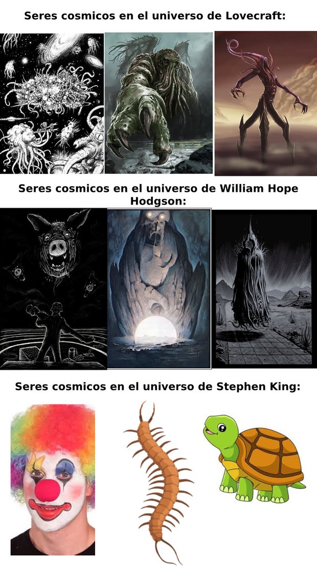 Nunca creí que me iban a interesar este tipo de cuentos, pero quedé fascinado cuando me leí La Llamada de Cthulhu - meme