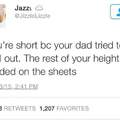 Op is only 5'4 :(  whyy daddy??
