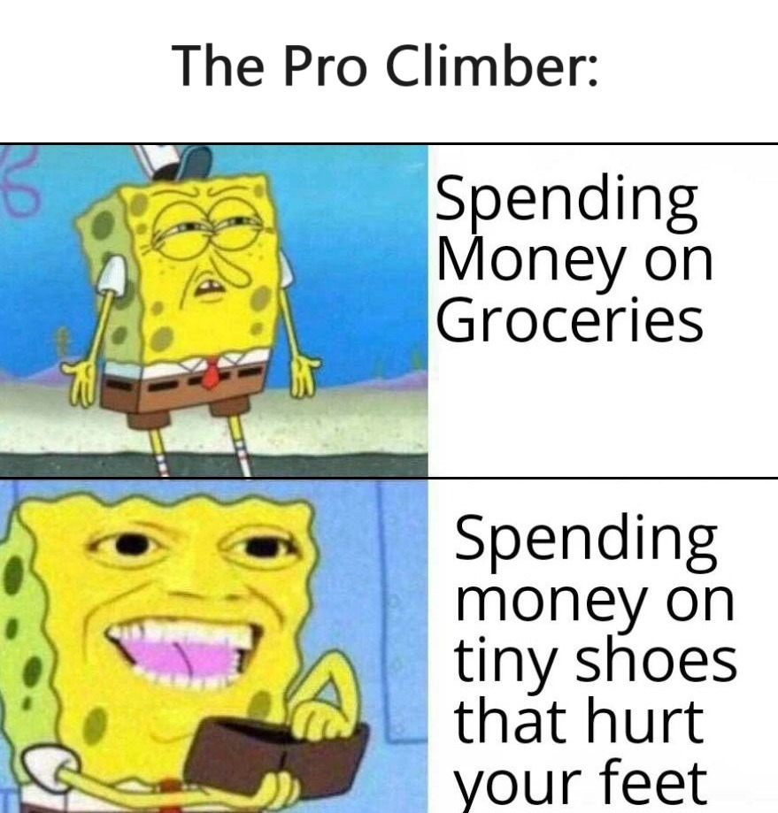 Climbers are weird - meme