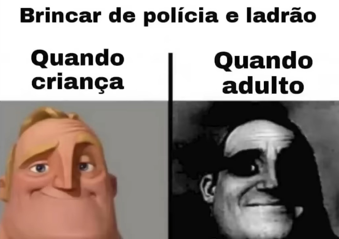 Polícia E Ladrão - meme