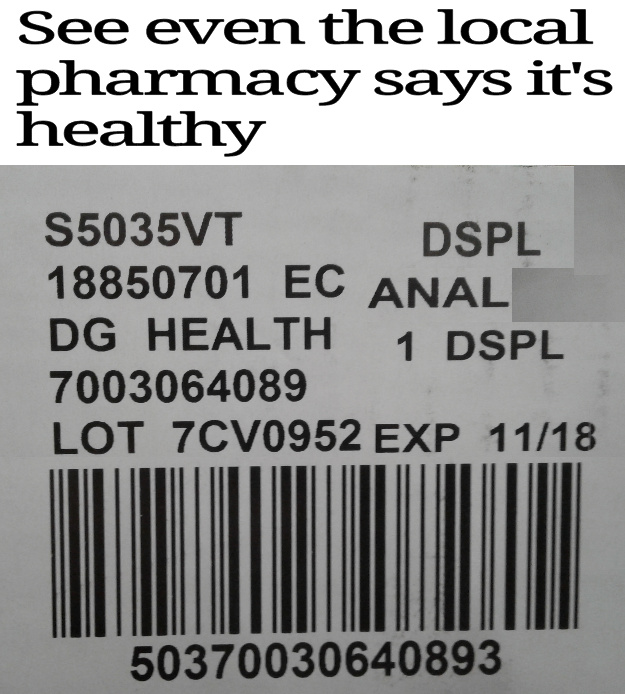 Real label from work - meme