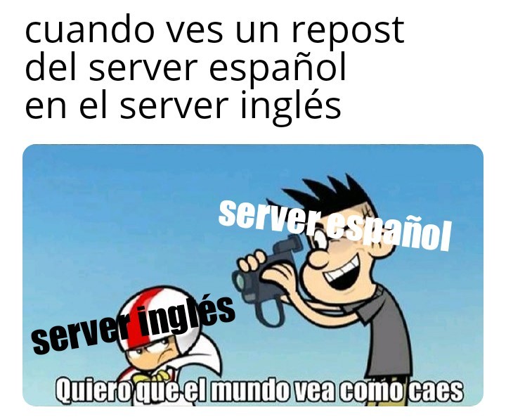 El server inglés es horrible - meme