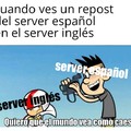 El server inglés es horrible